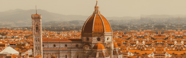 panorama di Firenze con Duomo e Campanile di Giotto