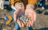 immagine con microplastiche