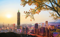 Immagine panoramica di Taipei
