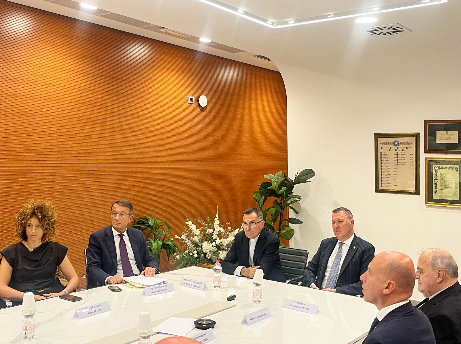 Un momento dell'incontro 