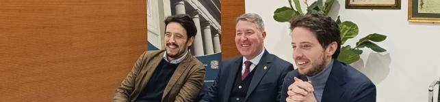 Ass.ri Andrea Giorgio e Jacopo Vicini con il Presidente Manetti