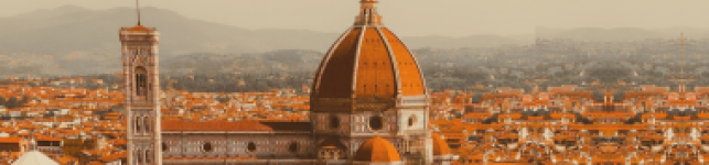 panorama di Firenze con Duomo e Campanile di Giotto